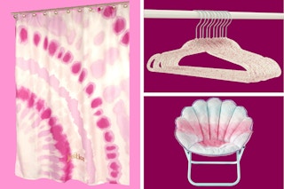 Justice Home Clearance: Shower Curtain, Hangers, Saucer Chair (Walmart.com)