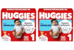 2 Huggies Little Snugglers Diaper Boxes