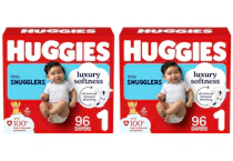 2 Huggies Little Snugglers Diaper Boxes