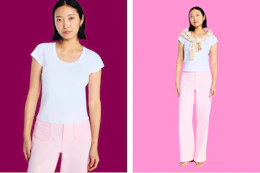 Walmart Free Assembly women's scoop neck tee