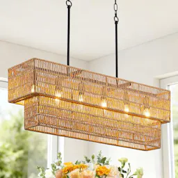 Rattan Chandelier