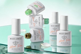 a set of six gel polishes