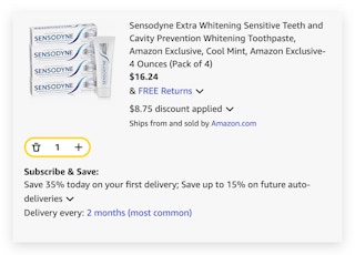 Sensodyne Extra Whitening Toothpaste