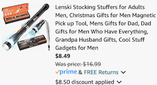 Lenski Stocking Stuffers for Adults Men, Christmas Gifts for Men Magnetic Pick up Tool