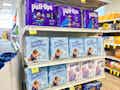 Huggies Pull-Ups and Little Swimmers on end cap