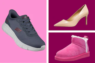 shoes on a grid