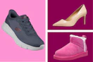 shoes on a grid
