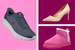 shoes on a grid
