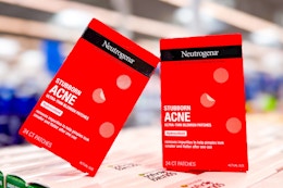 two boxes of Neutrogena acne patches