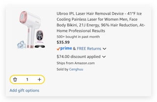 Ubroo IPL Laser Hair Removal Device