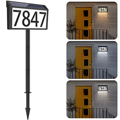 Solar Powered Address Sign