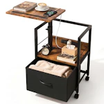Swivel Lift Top Nightstand