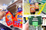 dollar general tide, irish spring, mug 3-photo collage
