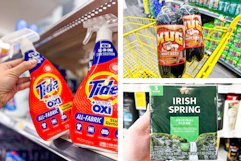 dollar general tide, irish spring, mug 3-photo collage