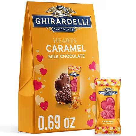 Ghirardelli Chocolate Caramel Hearts