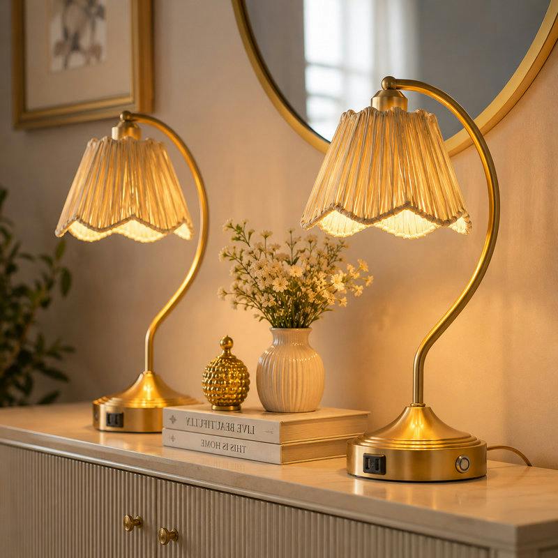 Lark Manor Modern Table Lamp Set