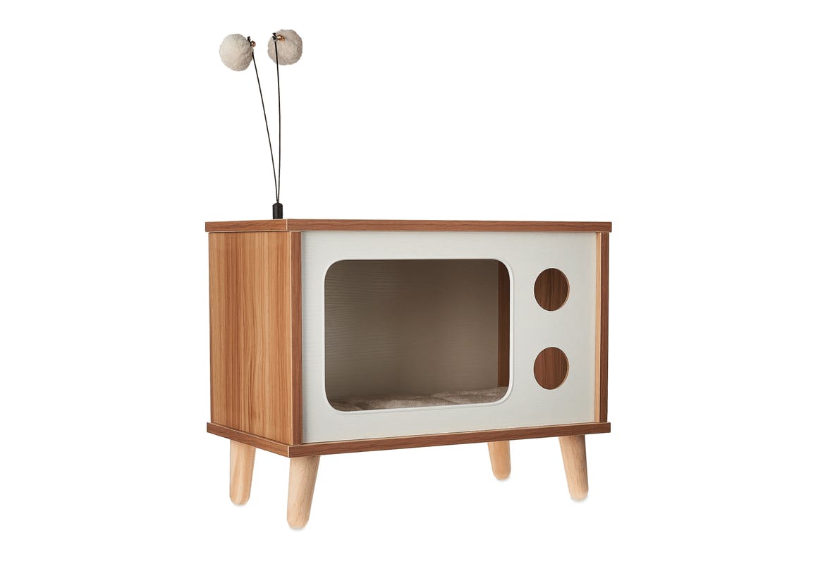 Vibrant Life Retro TV Cat Condo