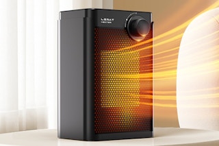 a space heater on a table