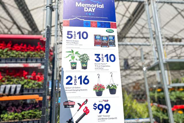 Lowe's Memorial Day Sale Starts Today — Here Are the Deals Worth Buying card image