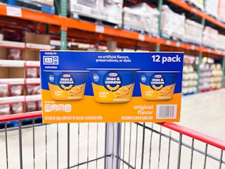 costco kraft mac and cheese on cart