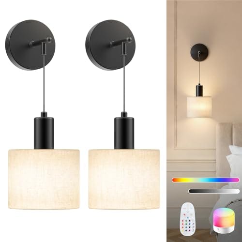 Battery Operated Wall Sconce Set