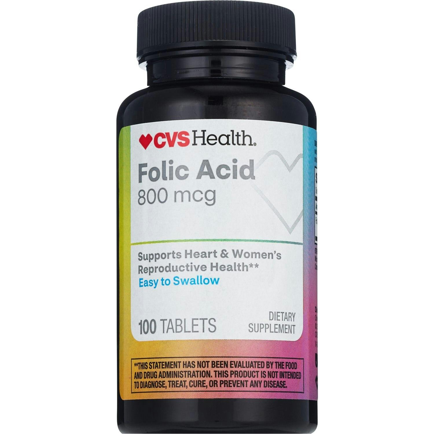 2 CVS Folic Acid Tablet Bottles