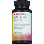 2 CVS Folic Acid Tablet Bottles