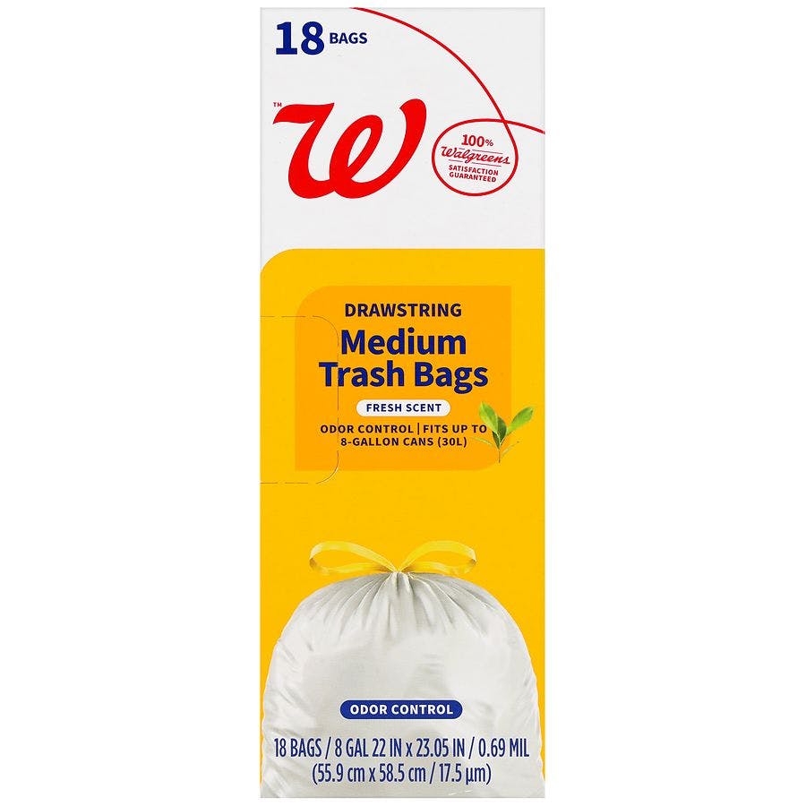 3 Walgreens Trash Bags Boxes