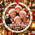 Custom Photo Crystal Ornament