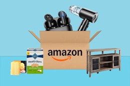 Amazon Deals Over 70% Off: TV Stands, Earbuds, Vacuum Cleaner, and More card image