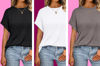 Women's Oversized Short-Sleeve T-Shirt Amazon