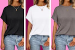 Women's Oversized Short-Sleeve T-Shirt Amazon