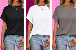 Women's Oversized Short-Sleeve T-Shirt Amazon