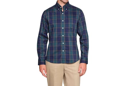 Lands' End Men's Button-Up Shirt