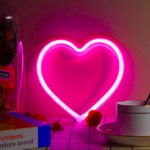 Pink Heart Neon Sign