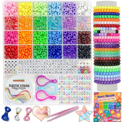 Pony Beads Bracelet Making Kit