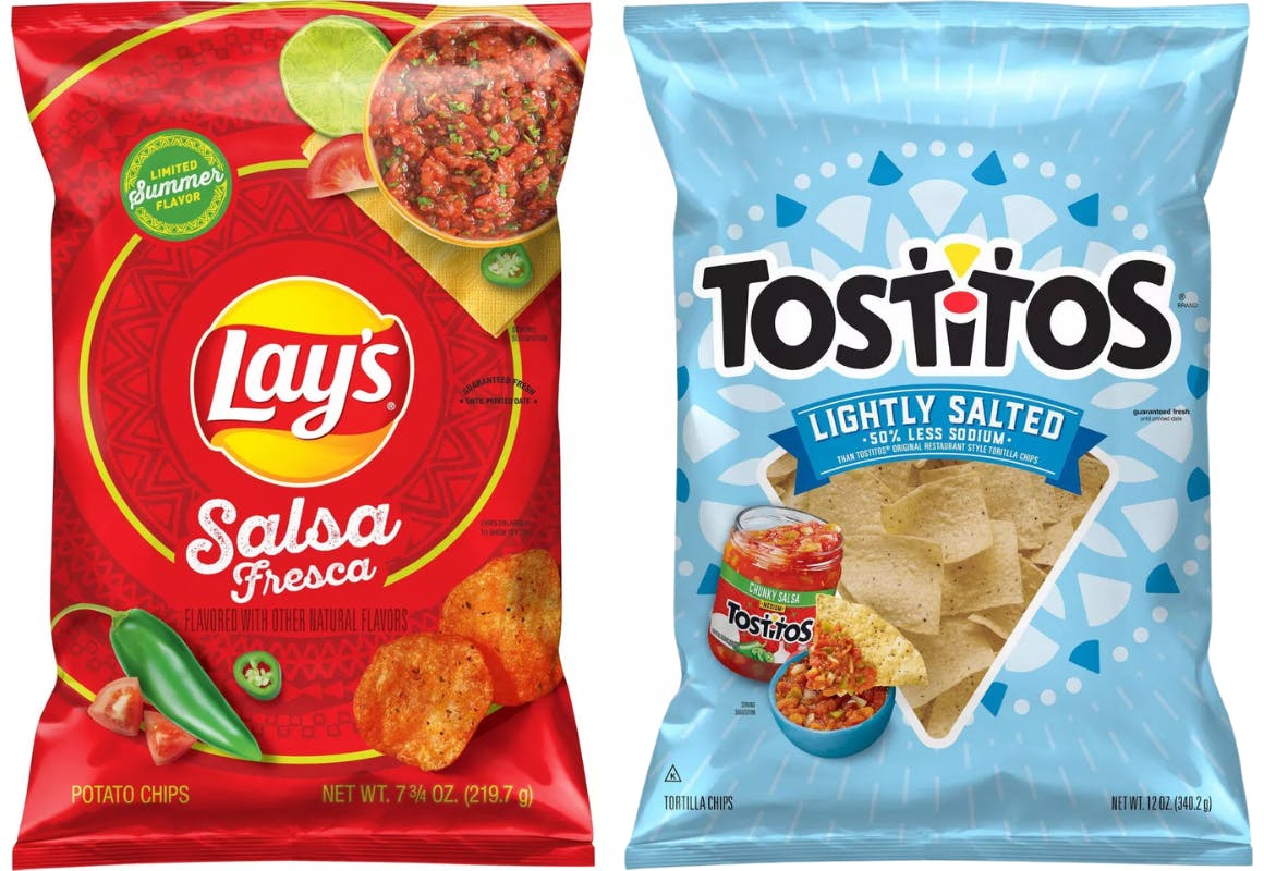 2 Lay's, Cheetos, or Tostitos Bags