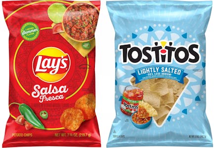 2 Lay's, Cheetos, or Tostitos Bags