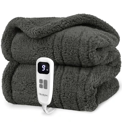 Heated Blanket Throw, 50 in x 60 in