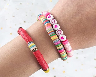 bracelets with clay beads