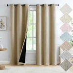 Blackout Linen Window Curtains