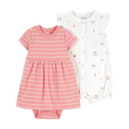 Baby Romper and Dress Set