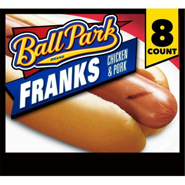 2 Ball Park Hot Dogs Packs