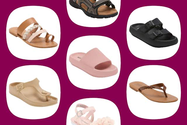 Buy 1 Get 2 Free Sandals Sale at JCPenney — Pay as Low as $6 per Pair card image
