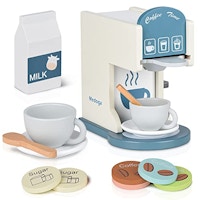 Kids' Wooden Coffee Maker Set