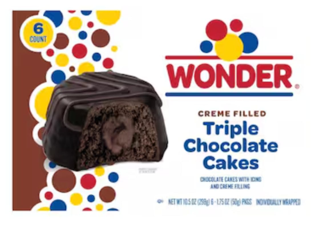 2 Wonder Snack Cakes Boxes