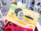 green life 12-piece cookware set sitting on a target cart