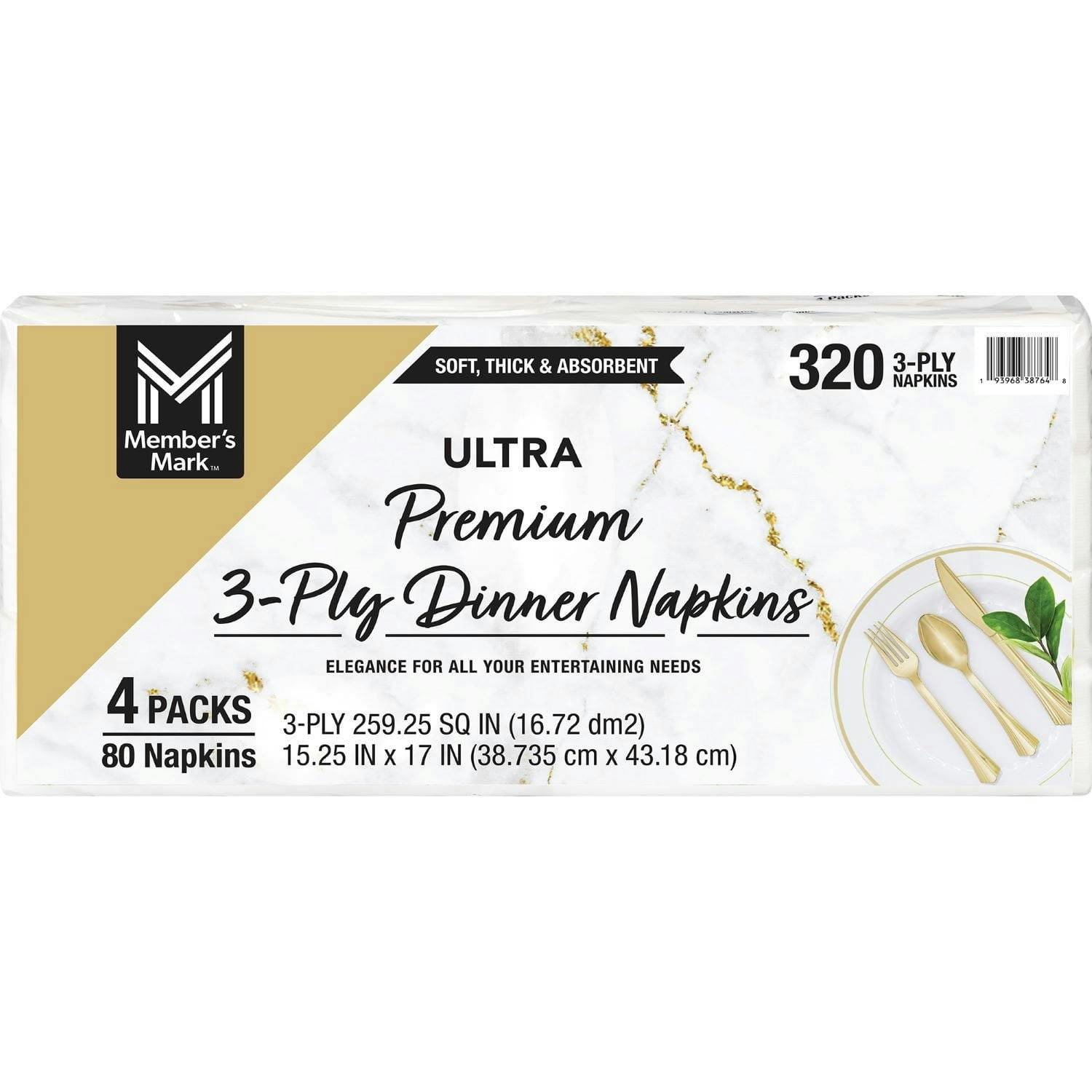 Member's Mark Dinner Napkins 4-Pack