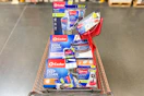 o-cedar mops and products in a shopping cart