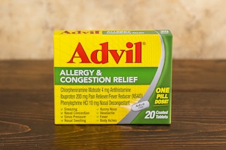 Advil Allergy box on table